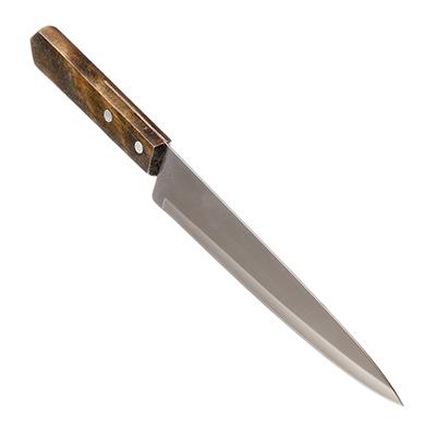 Нож кухонный Профи 20см деревяная ручка WK-008