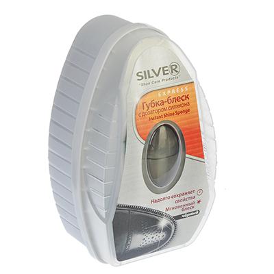 Губка-блеск для обуви SILVER с дозатором, силикон/антистатик, 6мл, бесцв, PS3007-03