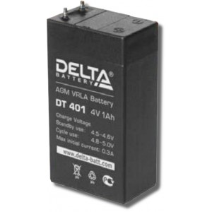 Аккумулятор DT401 DELTA 4V 1,0Ah для фонарей ТРОФИ