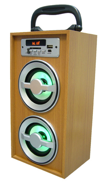 Мини колонки MP3 Орбита KTS-670 с BLUETOOTH  (USB, SD, FM, аккум)