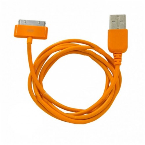 Кабель USB-Apple 30 pin  Human Friends Super Link Rainbow C Orange 1м, д/ iphone 3G/4/4s/ipad 1/2/3