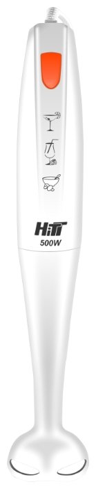 Блендер HITT HT-5403 белый (500 Вт насадка блендер, нож из нерж стали) (12)