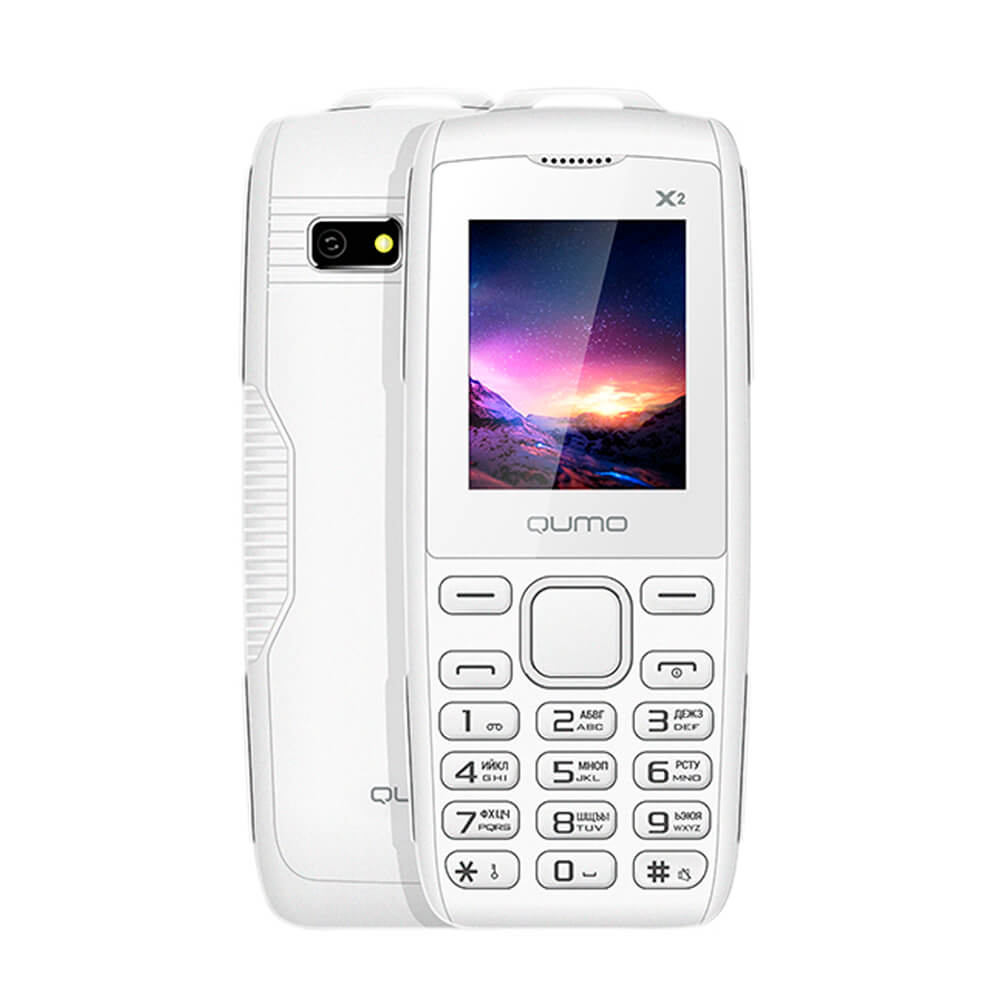 тел.мобильный QUMO Push X2 white 1,8" SC6531 Memory 32MB+32MB TFT 128x160 2SIM 0.08MP camera Micro