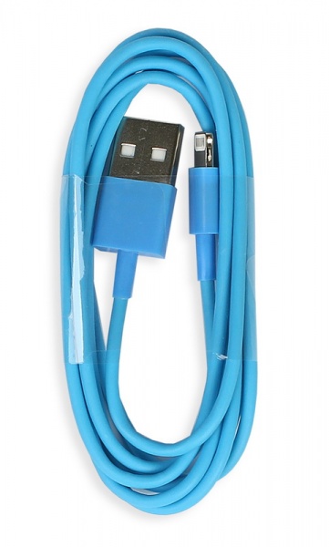 Адаптер Smartbuy iK-512c  USB - 8-pin для Apple, цветные, длина 1,2 м,  голубые