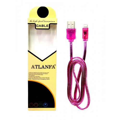 кабель для Iphone 5+6 металлический GOLD ATLANFA AT-710G