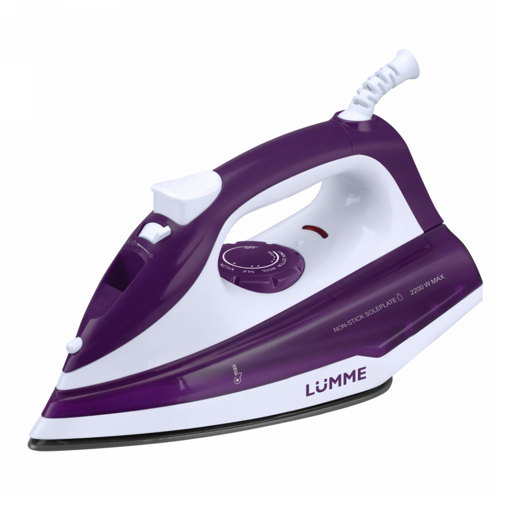 Утюг LUMME LU-1128 фиолетовый чароит (2200Вт, поверхность тефлон, самоочистка) 12/уп