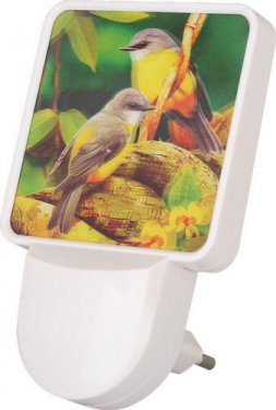 Ночник Camelion NL-165   "Птички"   (LED ночник с фотосенсером, 220V, 1W)