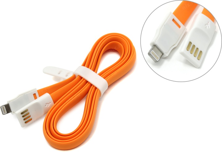 Адаптер Smartbuy iK-512m  USB - 8-pin для Apple, длина 1,2 м оранжевый