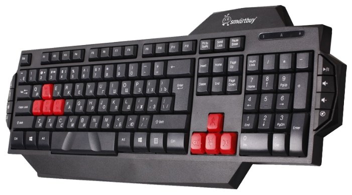 Клавиатура SmartBuy RUSH 201 USB игровая мультимедийная  черная (SBK-201GU-K)