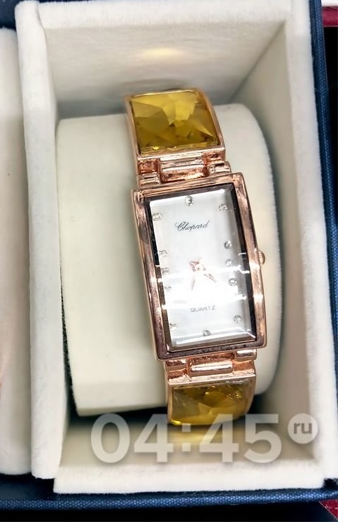 Часы наручные часы-браслет Chopard+упаковка (женские)  в ассортименте