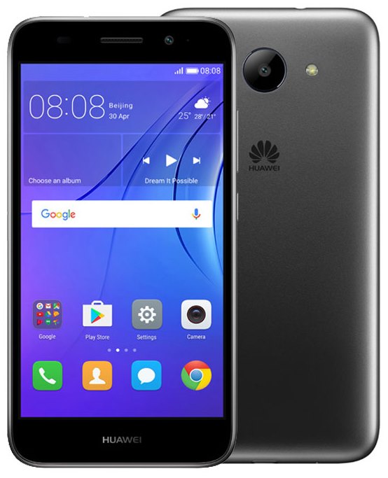Смартфон  HUAWEI Y3 2017 3G CRO-U00 серый 5" 480 x 854 IPS 8 Гб And 6.0, 8MP/2MP 2200 мА/час