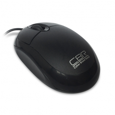 Мышь CBR CM 102 Black, оптика, 1200dpi, офисн., провод 1,3м, USB