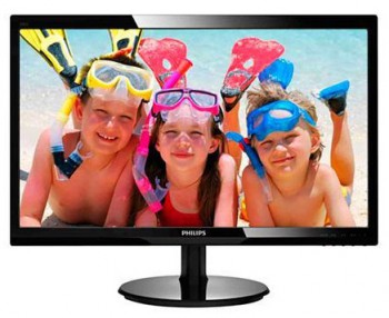Monitor  Philips 24" 246V5LSB (00/01) Glossy-Black TN LED 5ms 16:9 DVI 10M:1 250cd