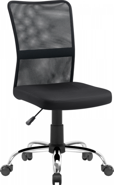 Кресло офисное  Optima черный, сетка, без подлокотников DEFENDER