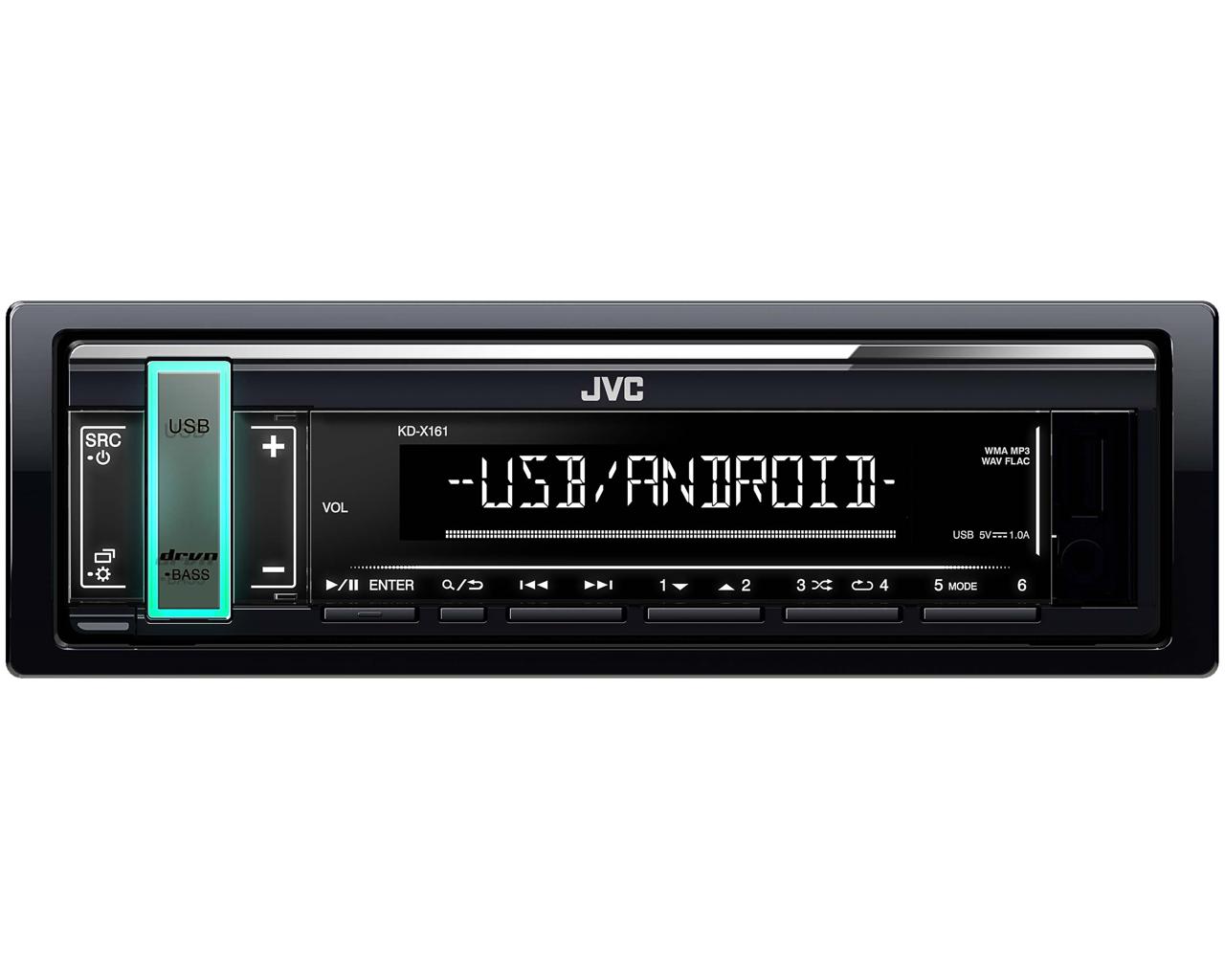 Авто магнитола  JVC KD-X161 (MP3/WMA)