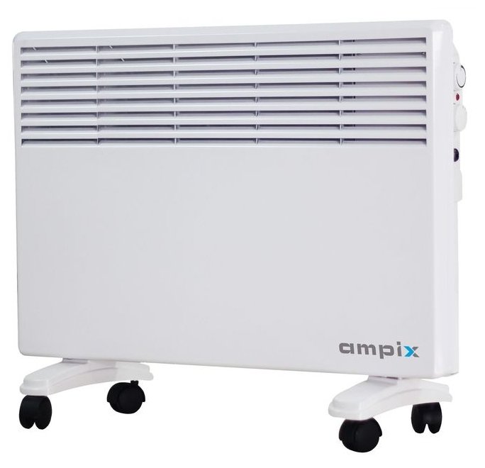 Конвектор электрический AMPIX AMP-6206 (2000 Вт, мех, рег темп, колесики)