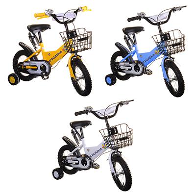 Велосипед детский Классик, надувные колеса 12", сталь, пластик, резина, 3 цвета