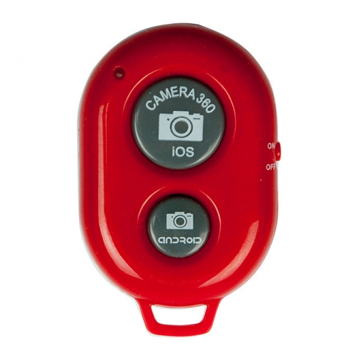 Bluetooth-кнопка дистанционного спуска затвора фотокамеры RMH-020BTH Selfie Red