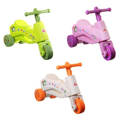 Толокар детский, пластик, колеса резина, 58х20х40см, 3 цвета
