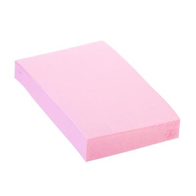 Блок с клеевым краем 51x76мм, 100 листов, розовый12шт/уп