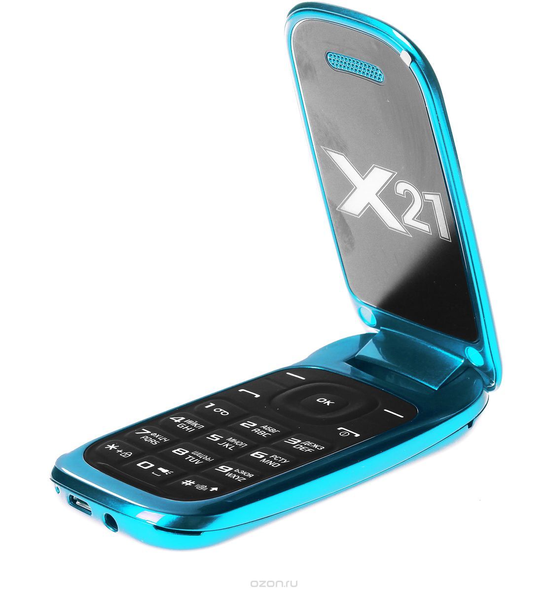 тел.мобильный QUMO Push X21 blue 1,8"LCD 2SIM/MicroSD/BT MP3/MP4