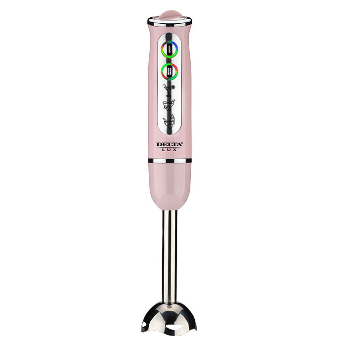 Блендер DELTA LUX DL-7039 розовый, 800 Вт, Турбо, подсветка (8/уп)