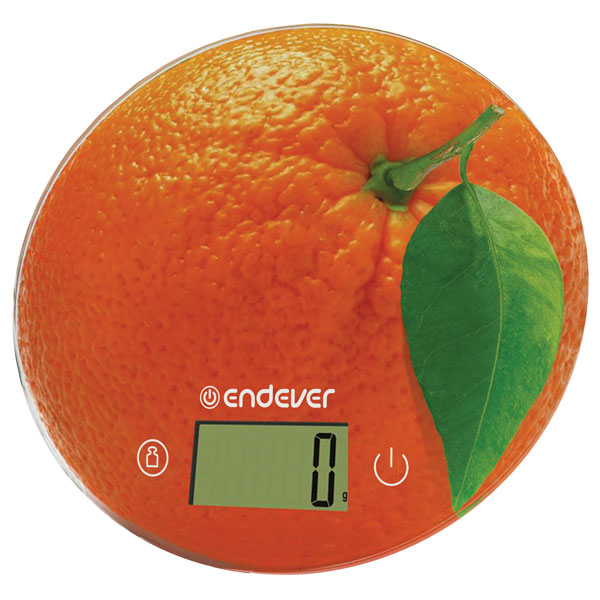 Весы кухонные Endever Skyline KS-519 электронные, рисунок апельсин