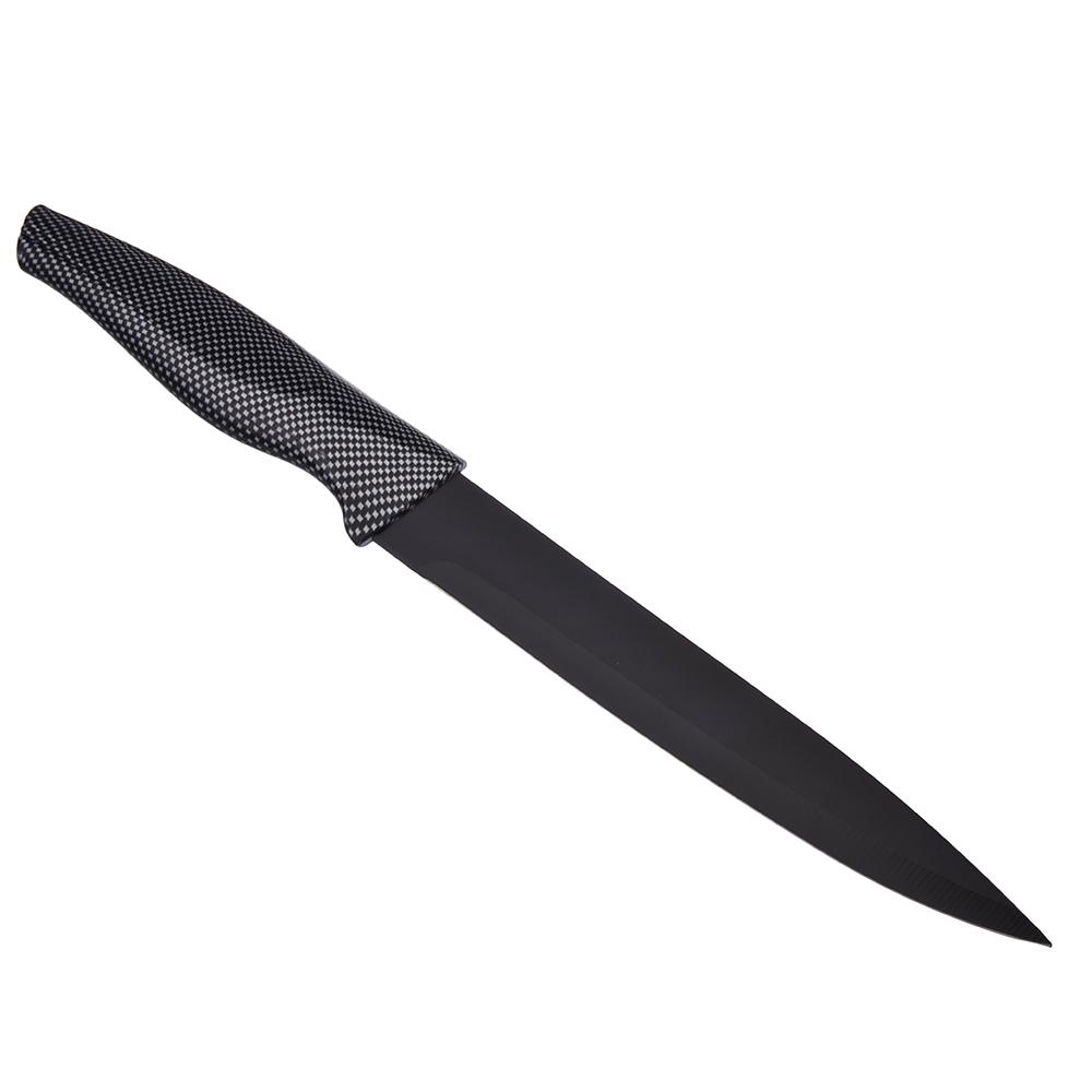 Нож кухон. Карбон Нож кухонный универсальный 20см, нерж.сталь с антиналипающим покрытием