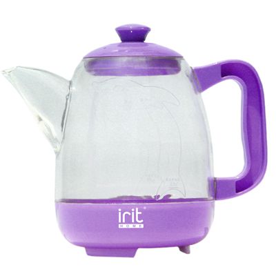Чайник IRIT IR-1125 прозр/сиренев 1,2 л. 600 Вт, закр спираль, пластик