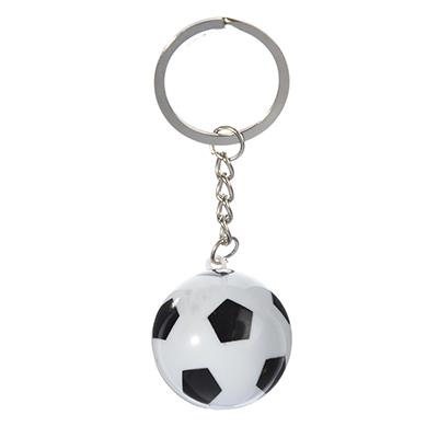 Брелок в виде футбольного мяча, 8см, пластик, металл,