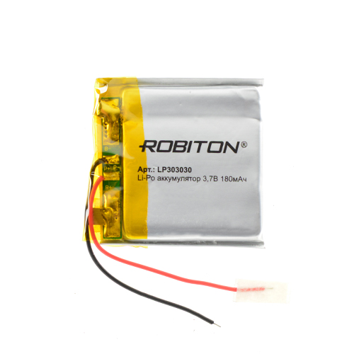 Акк  литиевый ROBITON LP303030 литий-полимер 3.7В 180мАч 3х30x30мм PK1