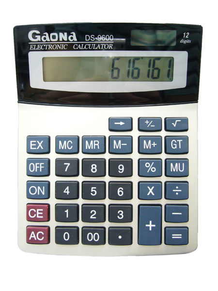 Калькулятор GAONA DS-9600 (12разр., р-р 14 х 17 см) настольный