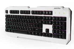 Клавиатура SmartBuy 332 ONE USB с подсветкой бело-чёрная (SBK-332U-WK)