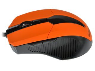 Мышь CBR CM 301 Orange, оптика, 2400dpi, эргон, 2 доп.кл., программируемые кнопки, USB