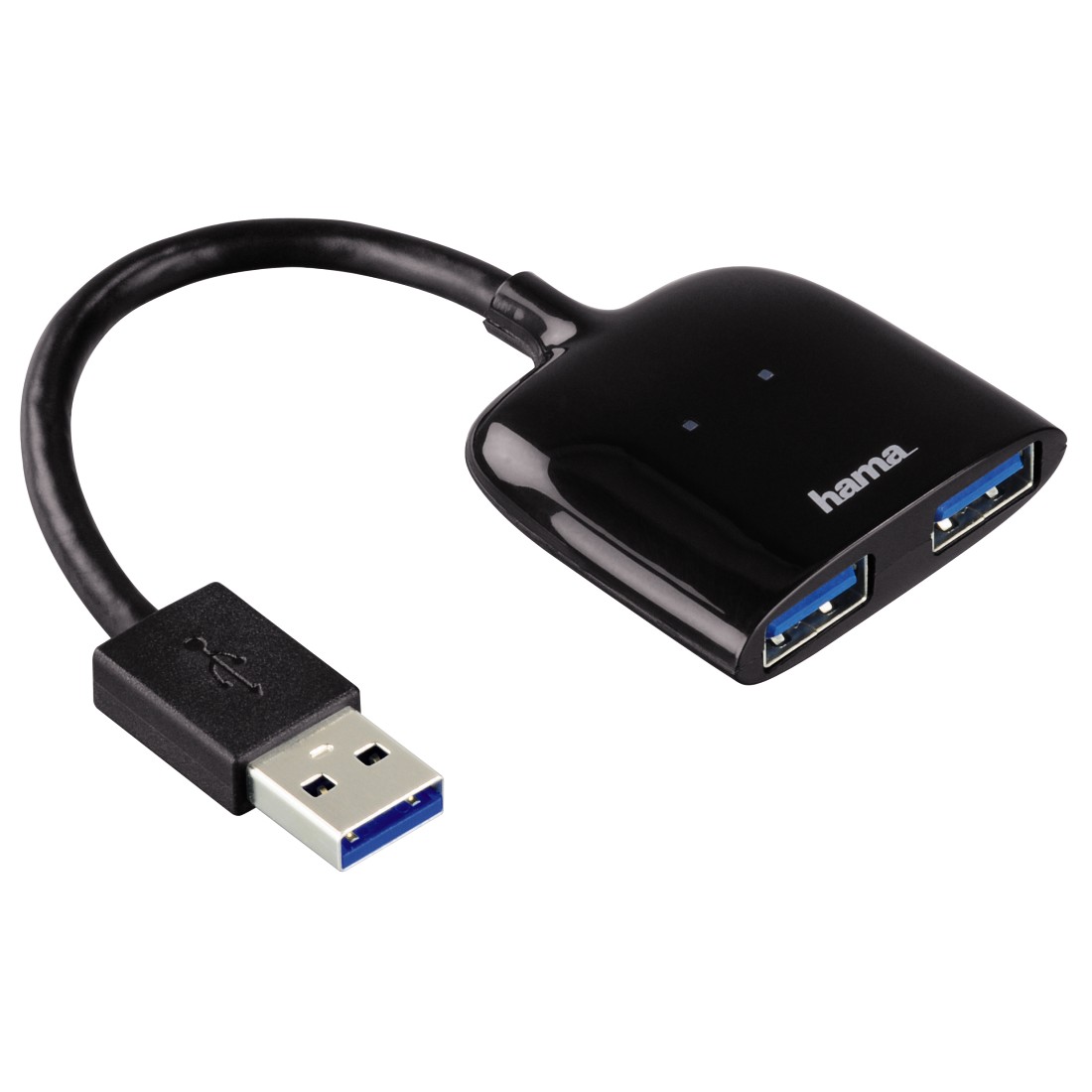 USB разветвитель Hama Mobil USB3 0  2порт. черный (00054132)