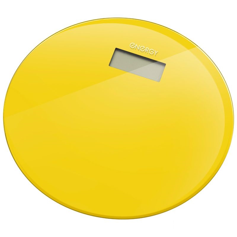 Весы напольные ENERGY EN-420 RIO желтые (электронные, стеклянные, круглые,  до 150 кг/100г)