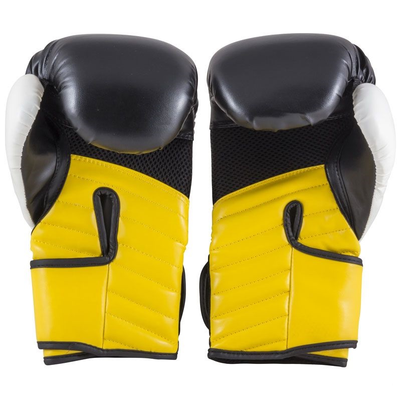 Перчатки боксерские BG-2574BLGLD-12, 12 унций, Кожа, цвет: Черный с золотом