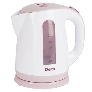 Чайник DELTA DL-1326 белый с сиреневым 1,8л (12/уп)