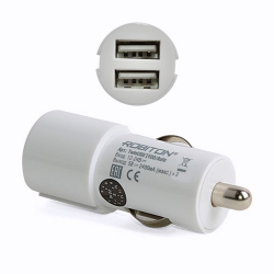 Блок пит USB в авто Robiton USB2400/AUTO/Twin    (Авто зарядка-б/п для 2*USB, стаб, 4800мА)