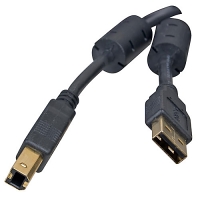 Кабель соед.USB04-06PRO USB2.0 AM-BM 1.8м,зол.конт,2фер.фил DEFENDER