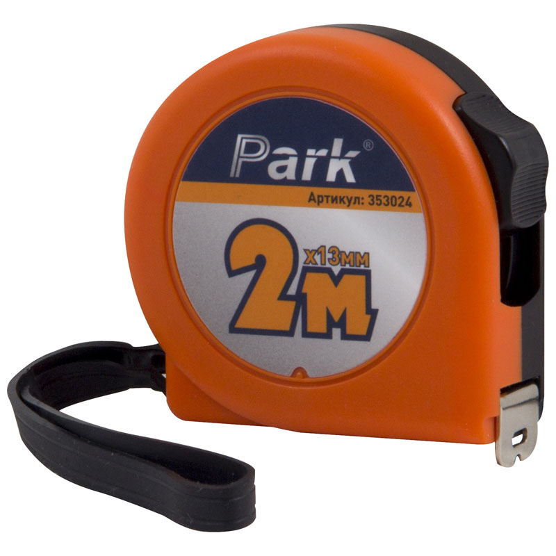 Рулетка Park TM24-2013 с фиксатором, пластиковый корпус, 2м x13мм