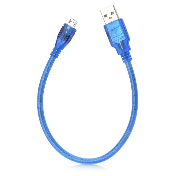 Переходник USB Орбита BS-421 прозрачный (штекер USB - штекер microUSB) 40см