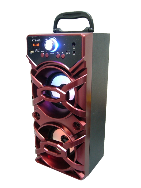 Мини колонки MP3 Орбита KTS-847 с BLUETOOTH  (5W, USB, SD, FM, микрофон, аккум)
