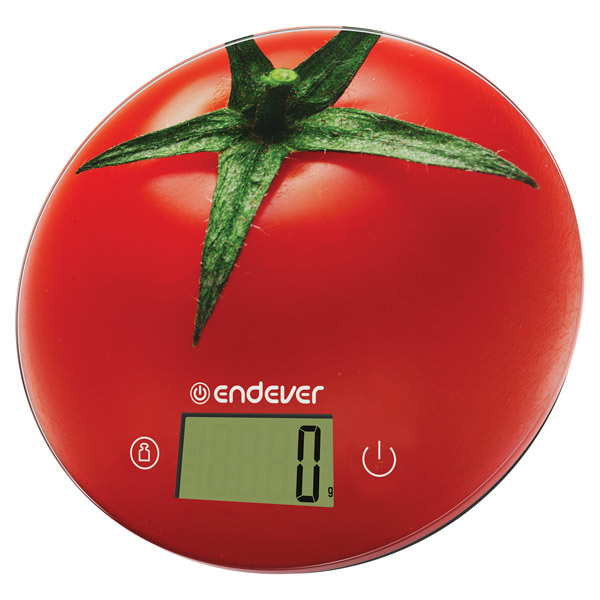 Весы кухонные Endever Skyline KS-520 электронные, рисунок томат