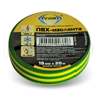 Изолента  AVIORA 15мм * 20м желто-зеленая /уп.5/200шт./ 305-024