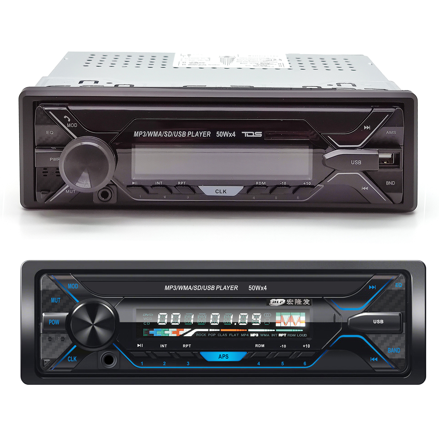 Авто магнитола  TDS TS-CR02 (MP3  радио,USB,TF,bluetooth)
