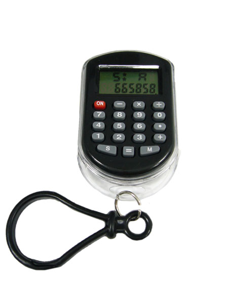 Калькулятор - брелок Kenko KK-822 (8 разр.,часы) карманный