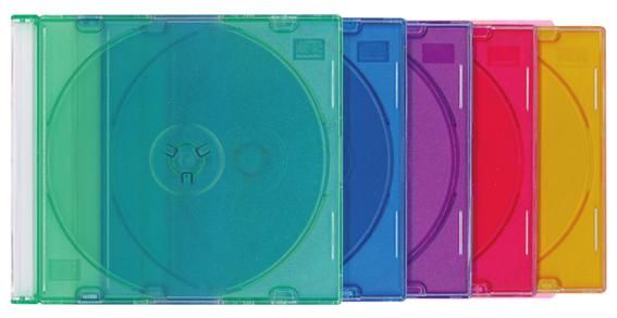 футляр для CD Slim оранжевый тонкий 5 мм