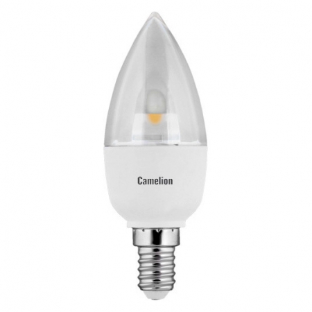 Эл. лампа светодиодная Camelion LED-CW35-6.5W-/845/E14(Свеча 6.5Вт 220В, аналог 60Вт) уп.10
