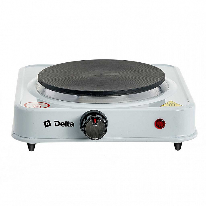 Электроплитка DELTA D-704 одноконфорочная диск белая (5)